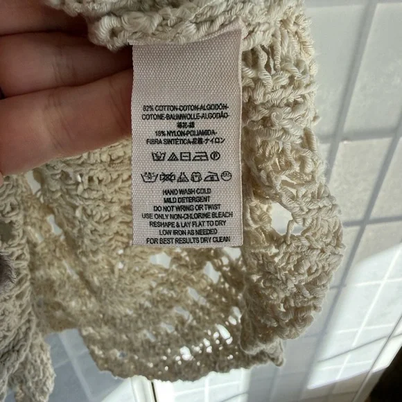 Free People Cream Knit Tank Top - Picture 6 of 7